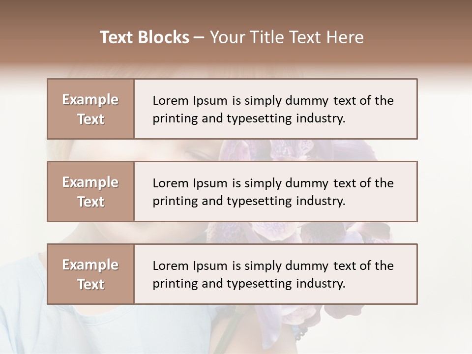 Beautiful Human Child PowerPoint Template