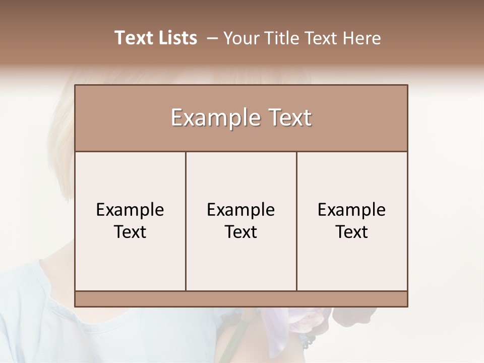 Beautiful Human Child PowerPoint Template