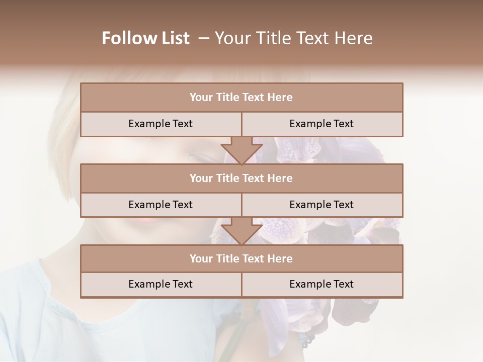 Beautiful Human Child PowerPoint Template