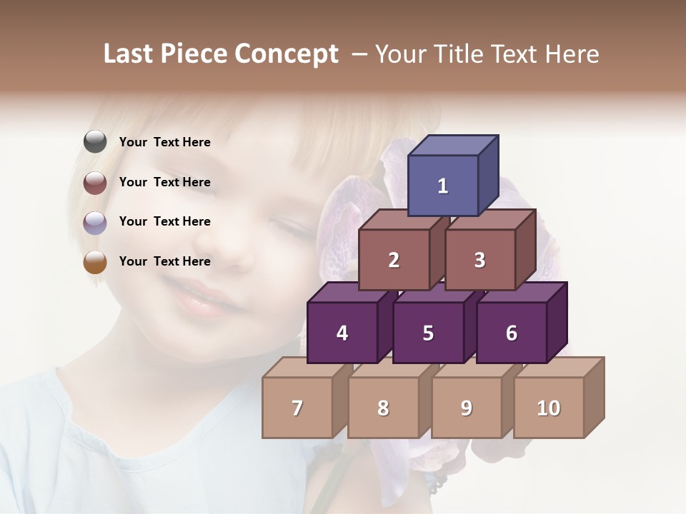 Beautiful Human Child PowerPoint Template