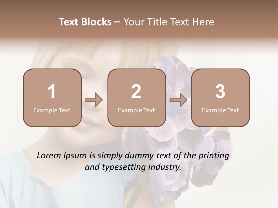 Beautiful Human Child PowerPoint Template