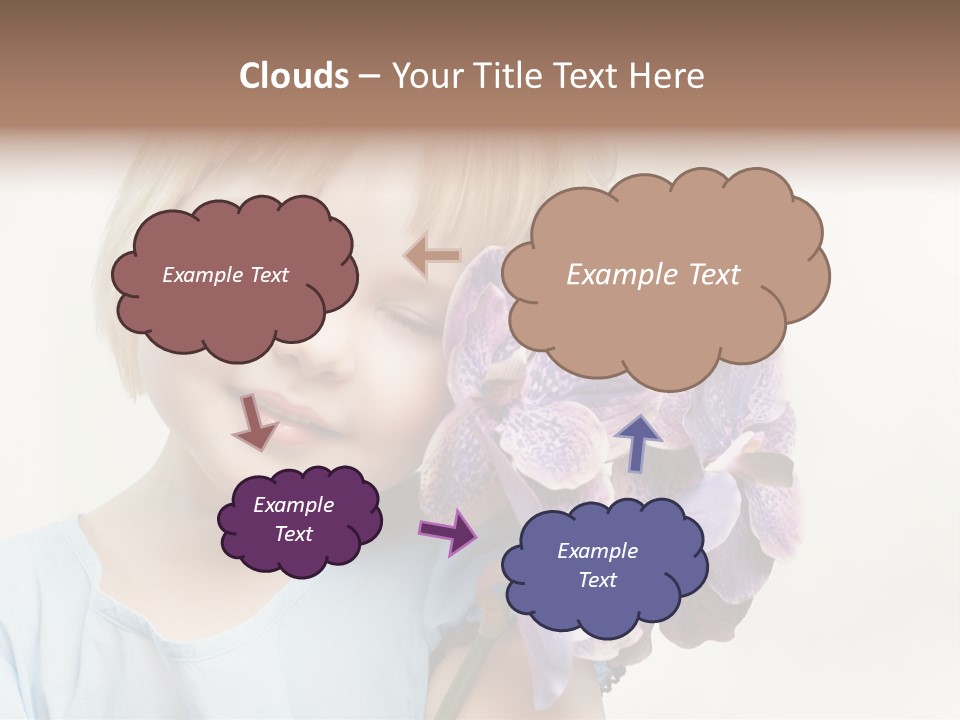 Beautiful Human Child PowerPoint Template