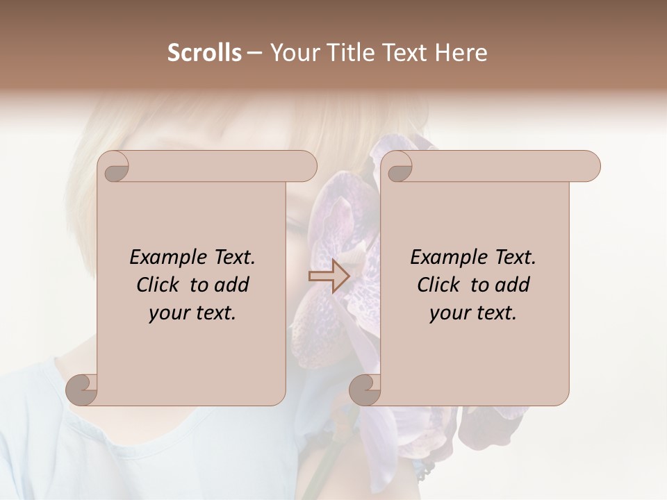 Beautiful Human Child PowerPoint Template