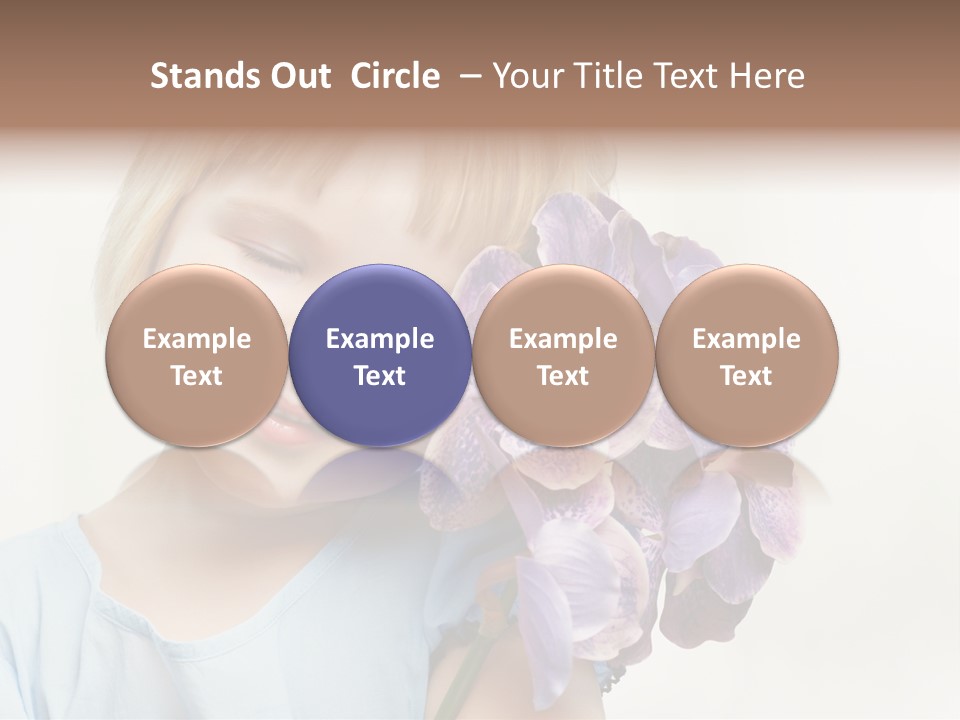 Beautiful Human Child PowerPoint Template