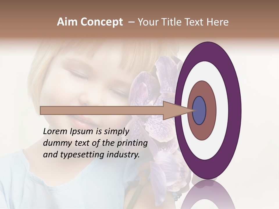 Beautiful Human Child PowerPoint Template