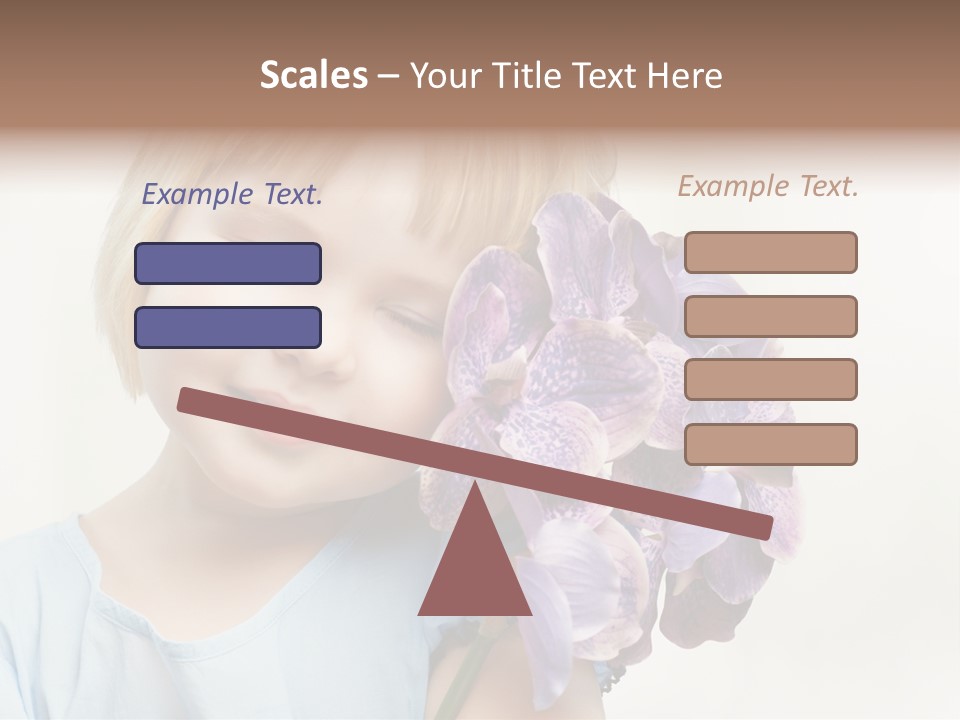Beautiful Human Child PowerPoint Template