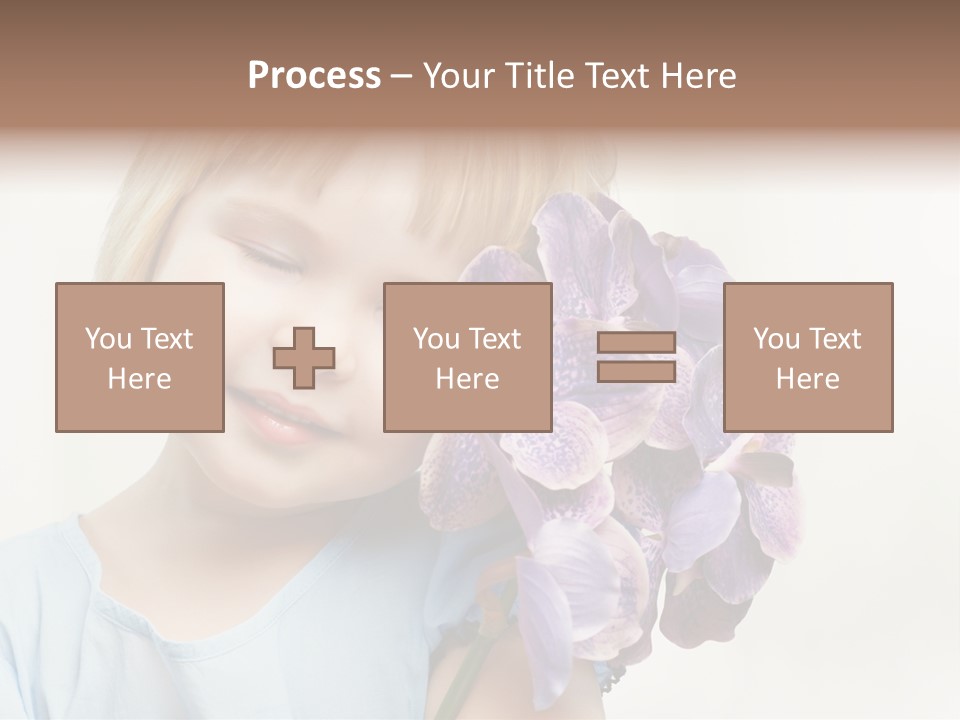 Beautiful Human Child PowerPoint Template