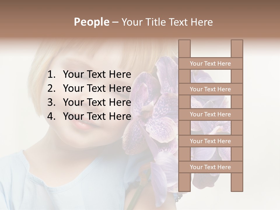 Beautiful Human Child PowerPoint Template