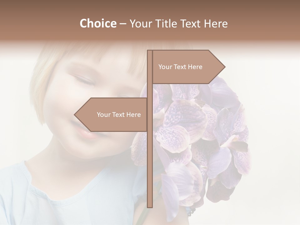 Beautiful Human Child PowerPoint Template