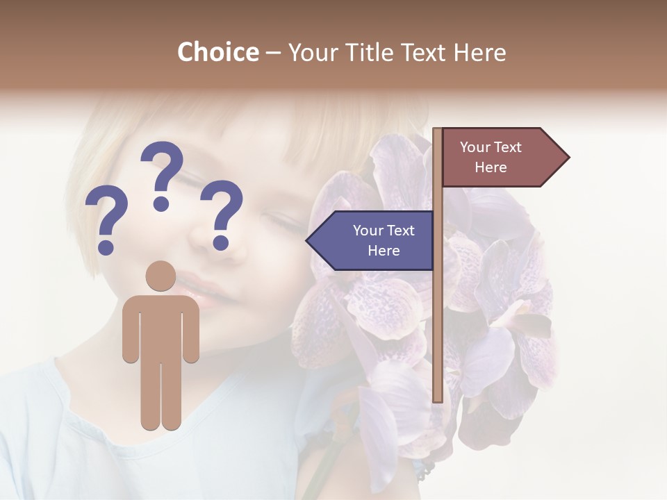 Beautiful Human Child PowerPoint Template