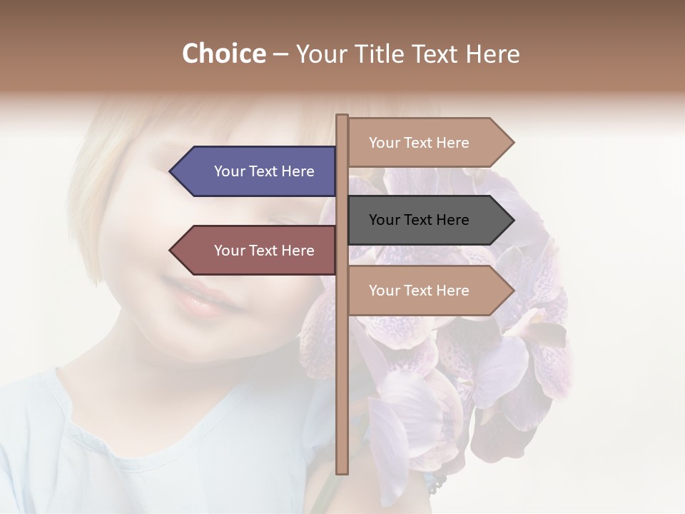 Beautiful Human Child PowerPoint Template