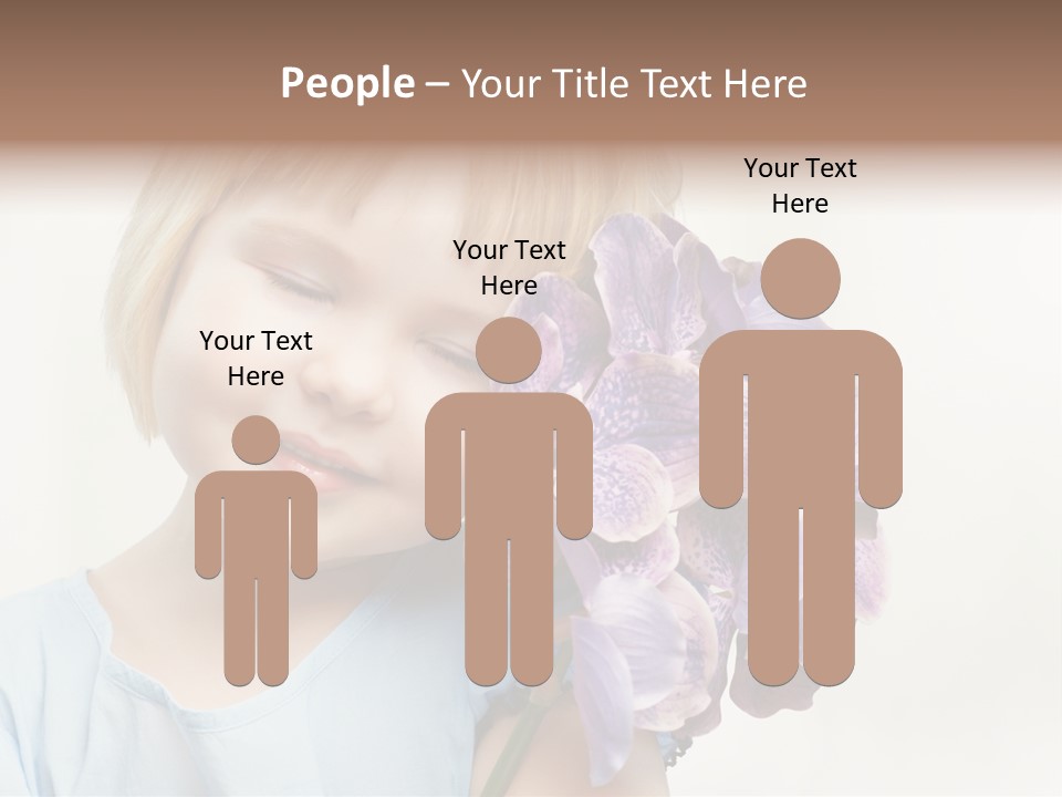 Beautiful Human Child PowerPoint Template