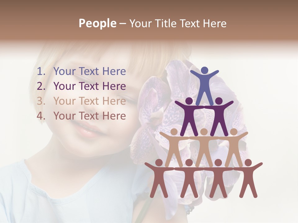 Beautiful Human Child PowerPoint Template