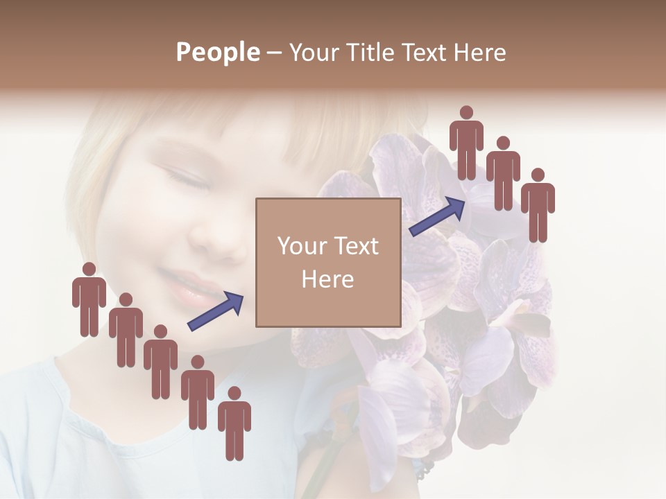 Beautiful Human Child PowerPoint Template