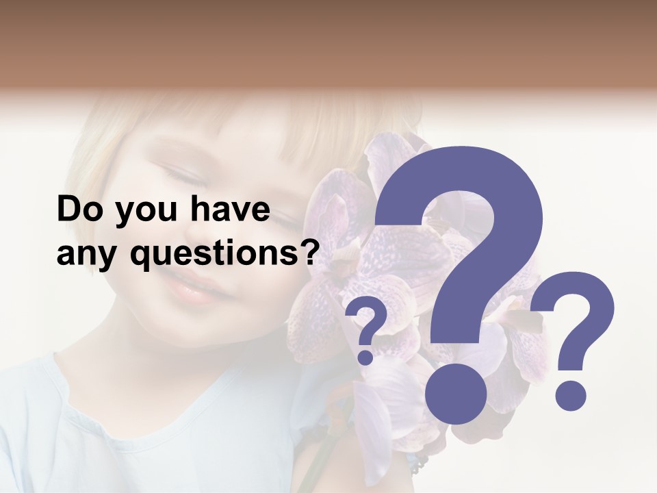 Beautiful Human Child PowerPoint Template