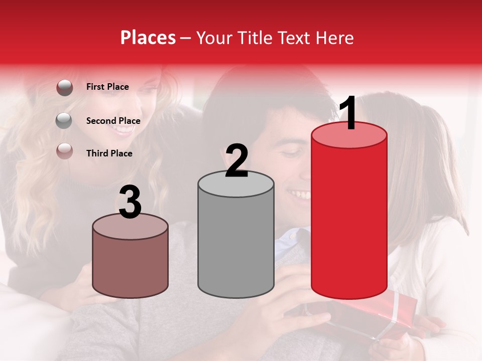 Happiness Present Holiday PowerPoint Template