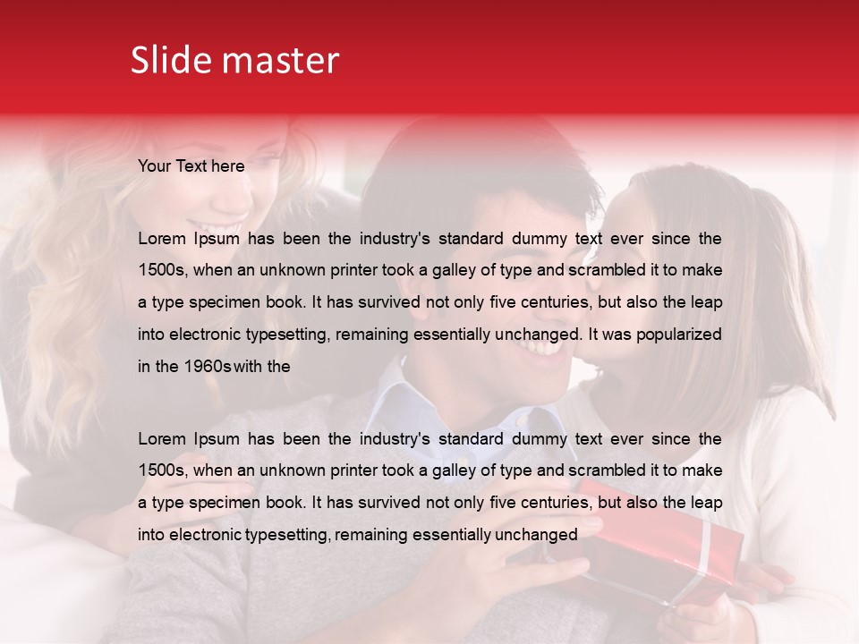 Happiness Present Holiday PowerPoint Template