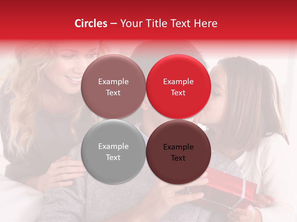 Happiness Present Holiday PowerPoint Template