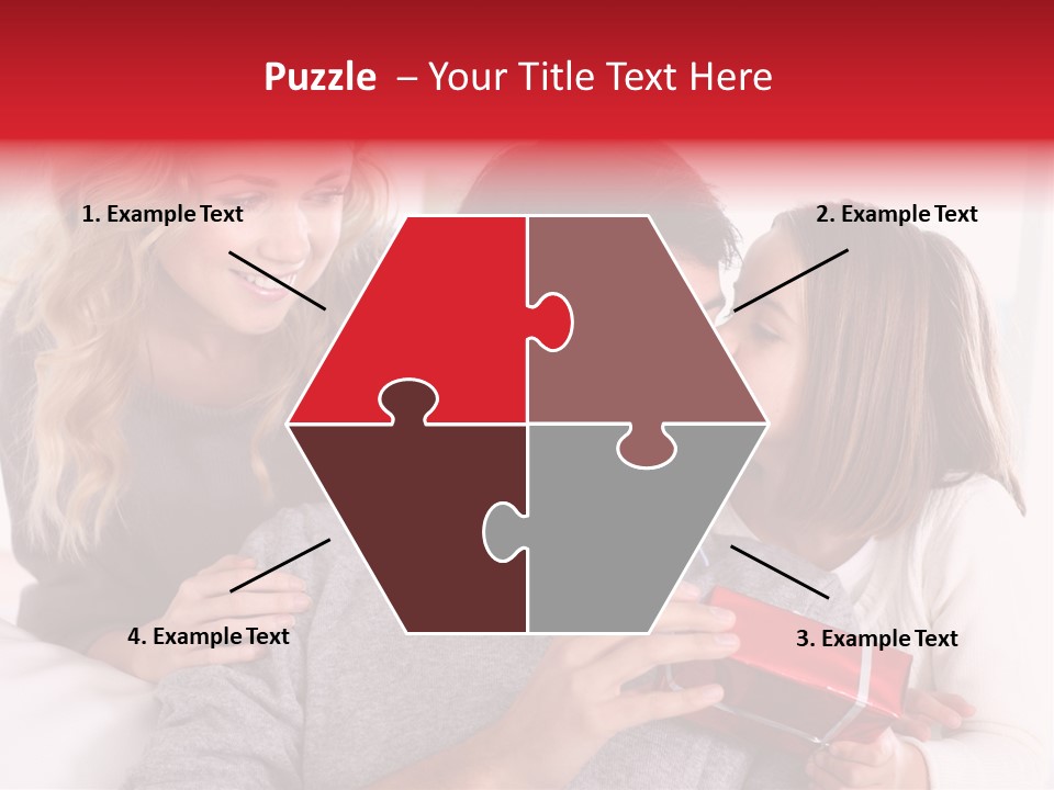 Happiness Present Holiday PowerPoint Template