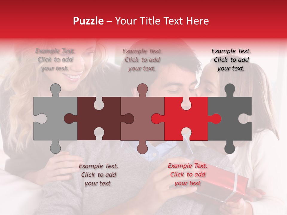 Happiness Present Holiday PowerPoint Template