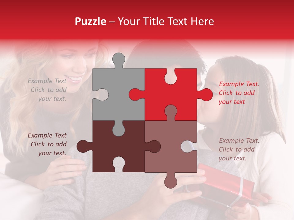 Happiness Present Holiday PowerPoint Template