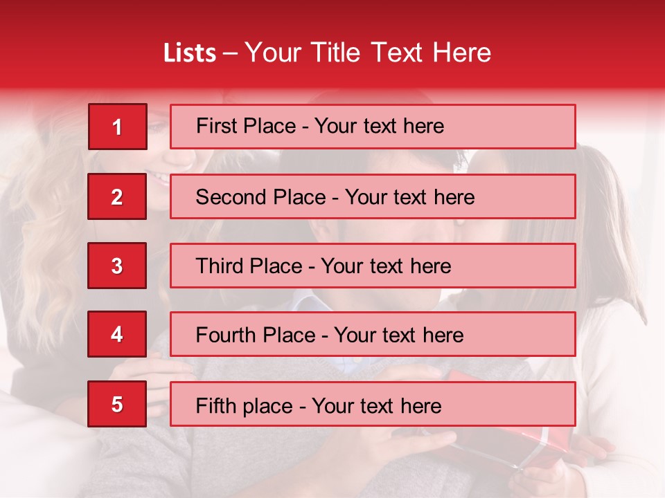 Happiness Present Holiday PowerPoint Template