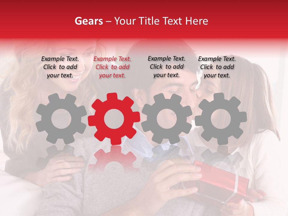 Happiness Present Holiday PowerPoint Template