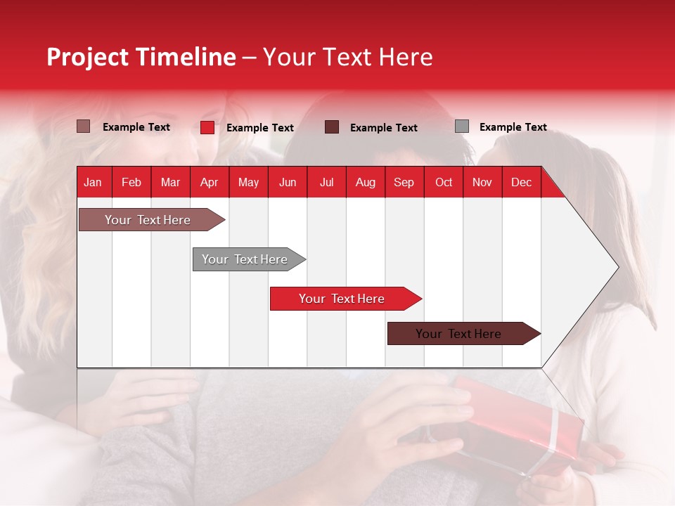 Happiness Present Holiday PowerPoint Template