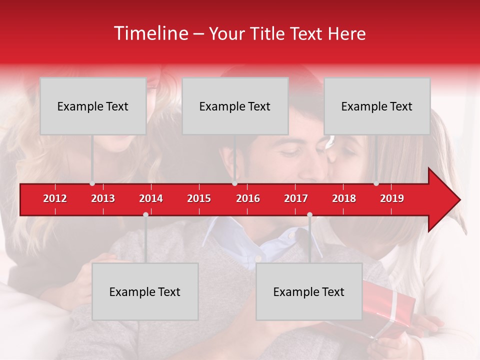 Happiness Present Holiday PowerPoint Template