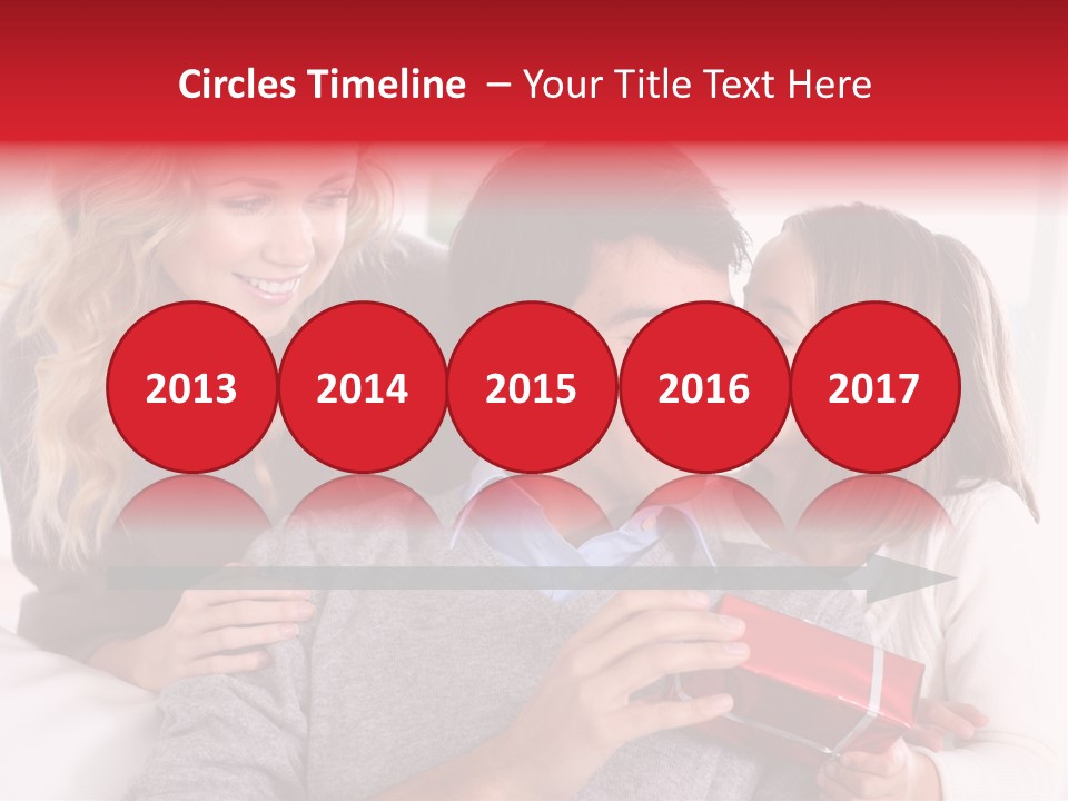 Happiness Present Holiday PowerPoint Template