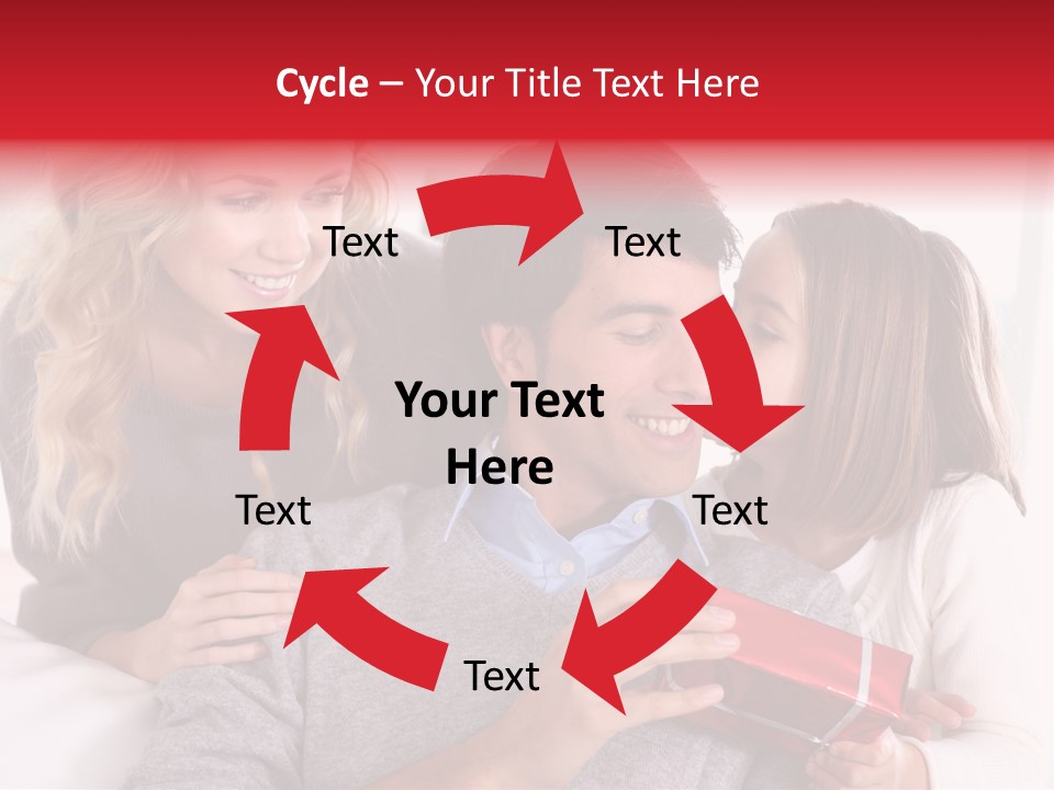 Happiness Present Holiday PowerPoint Template