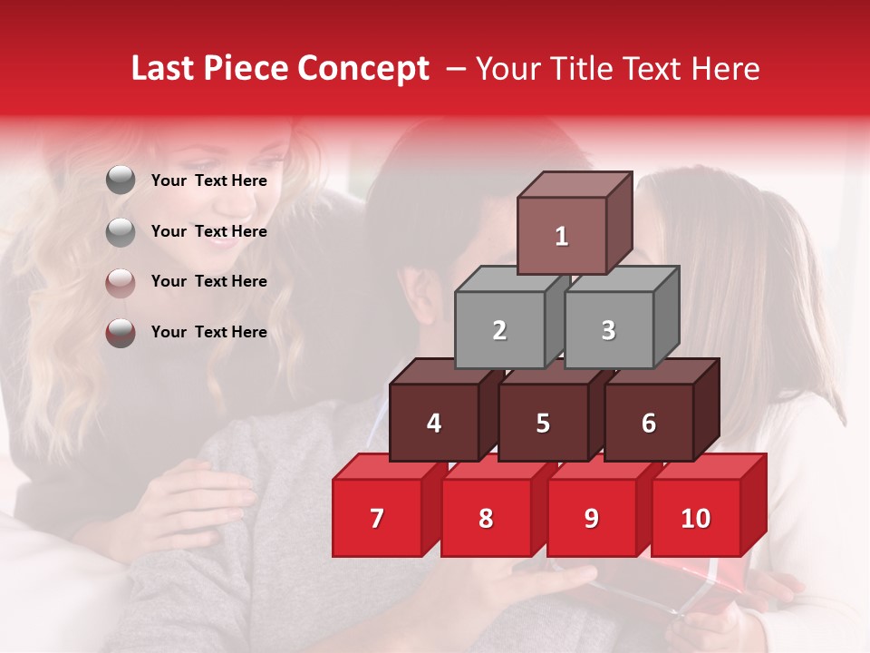 Happiness Present Holiday PowerPoint Template