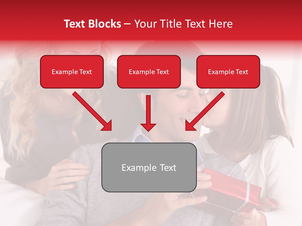 Happiness Present Holiday PowerPoint Template