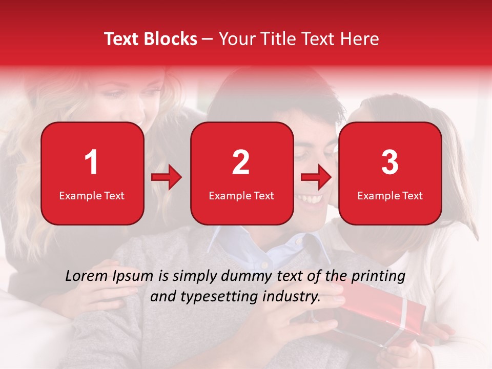 Happiness Present Holiday PowerPoint Template