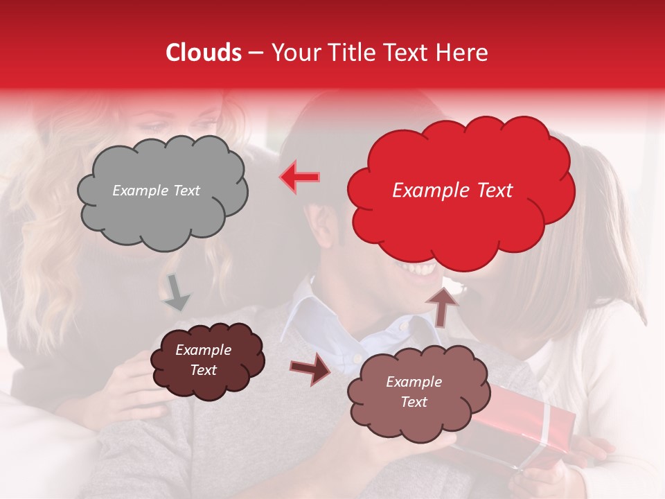 Happiness Present Holiday PowerPoint Template