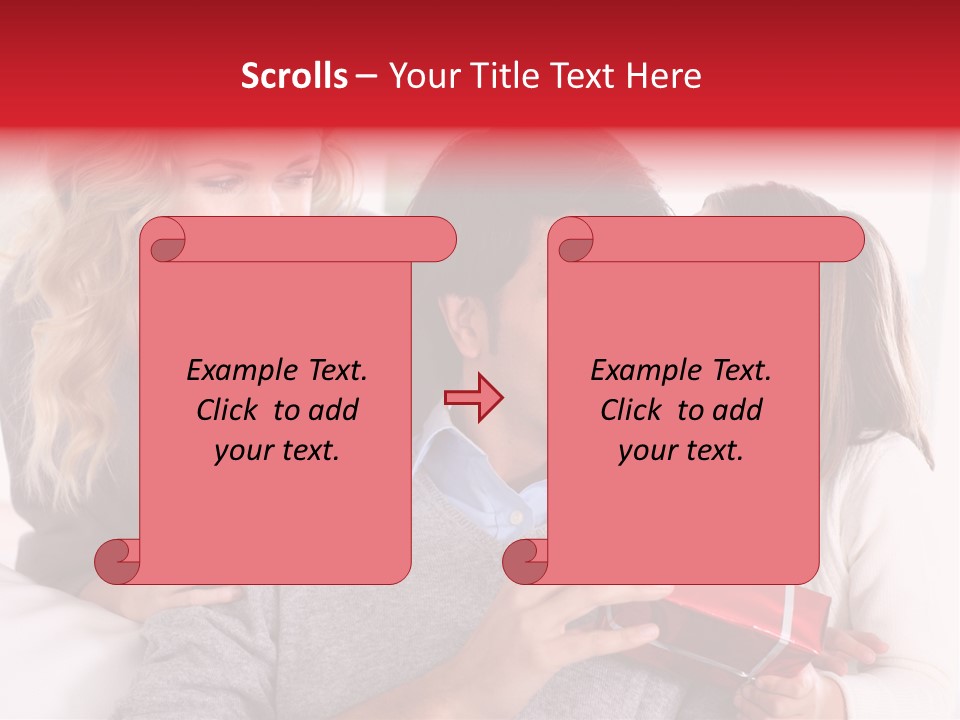 Happiness Present Holiday PowerPoint Template