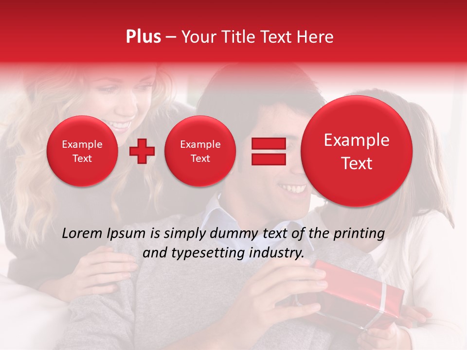 Happiness Present Holiday PowerPoint Template