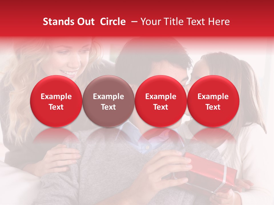 Happiness Present Holiday PowerPoint Template