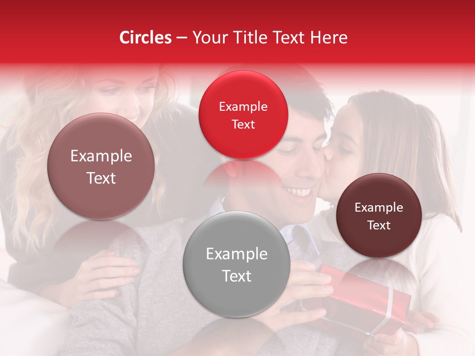 Happiness Present Holiday PowerPoint Template