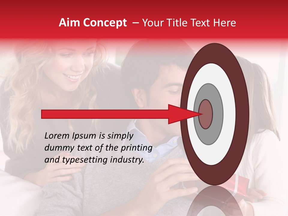 Happiness Present Holiday PowerPoint Template