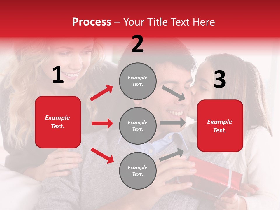 Happiness Present Holiday PowerPoint Template