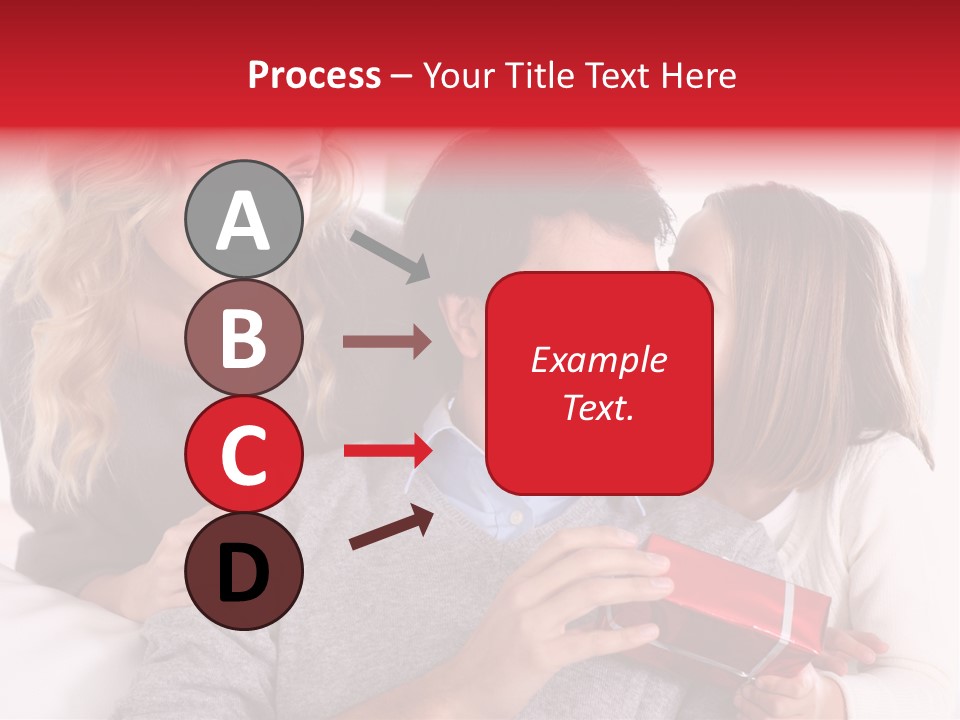 Happiness Present Holiday PowerPoint Template