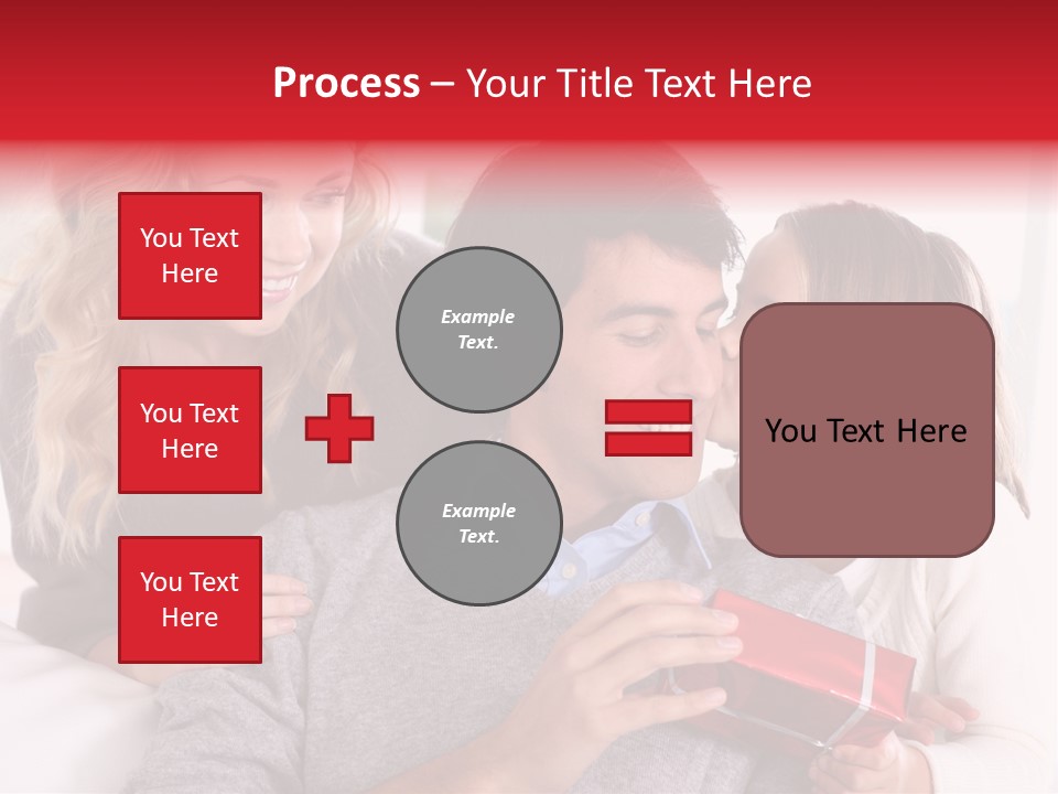 Happiness Present Holiday PowerPoint Template