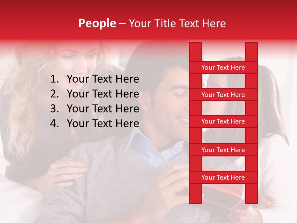 Happiness Present Holiday PowerPoint Template