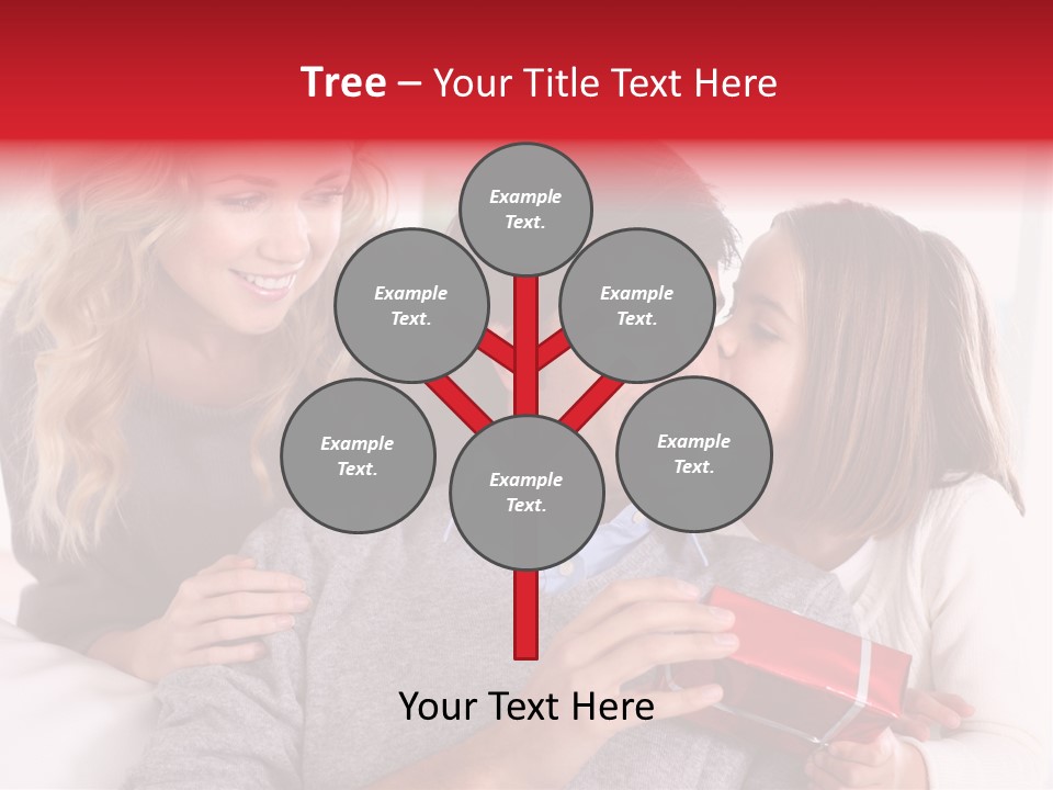 Happiness Present Holiday PowerPoint Template