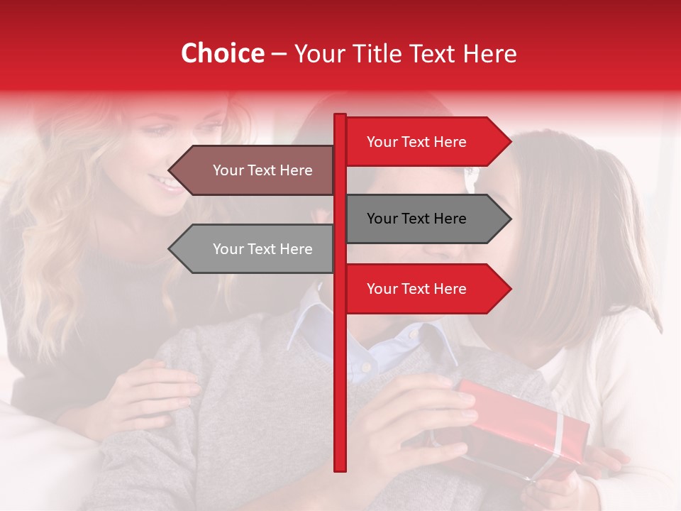 Happiness Present Holiday PowerPoint Template