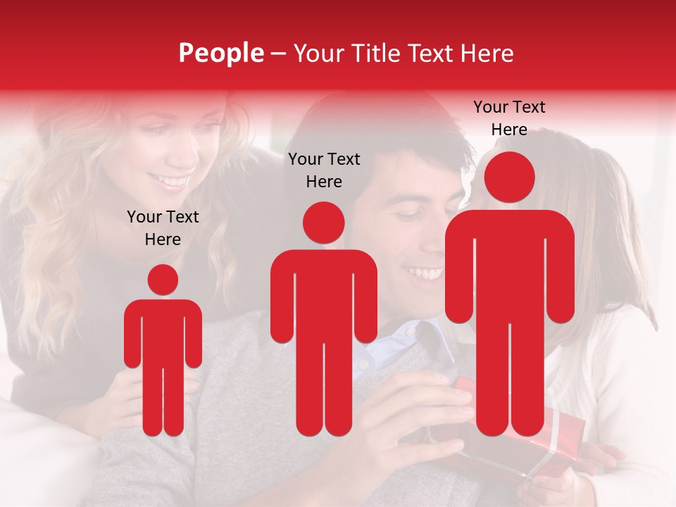 Happiness Present Holiday PowerPoint Template