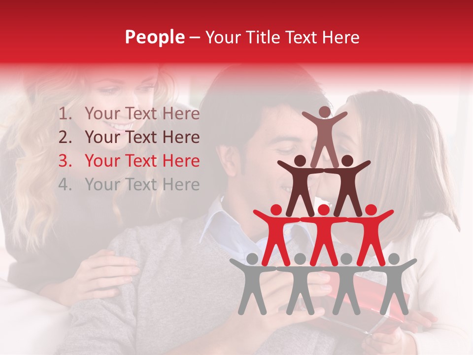 Happiness Present Holiday PowerPoint Template