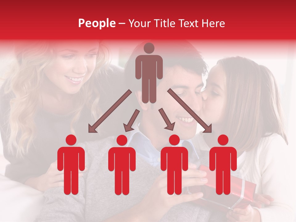 Happiness Present Holiday PowerPoint Template