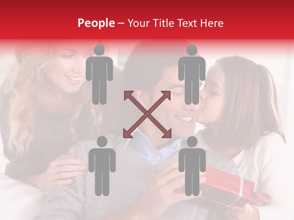 Happiness Present Holiday PowerPoint Template